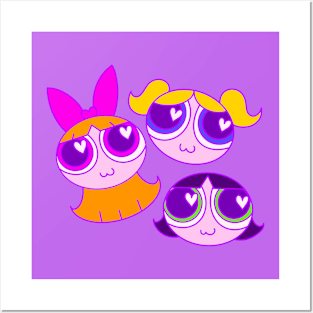 Powerpuff Girls Heart Eyes Posters and Art